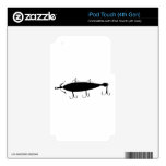 Fishing Lure 2 Silhouette a Skin For iPod Touch 4G