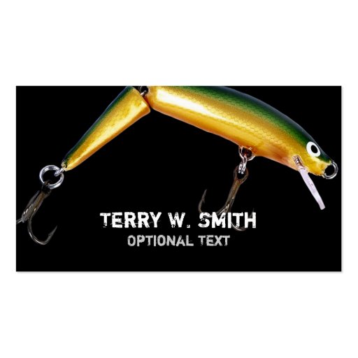 Fishing Lure Business Card (front side)