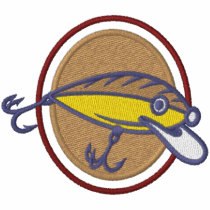 Fishing Lure embroidered shirts by Embroidery4U Fishing Lure embroidered shirts