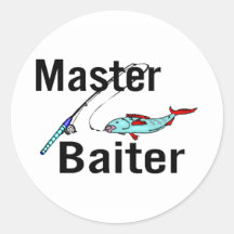 Fishing Master Baiter Round Sticker