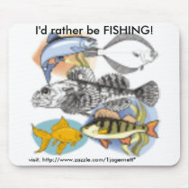 Fishing Mousepad by 1jagernett Fishing Mousepad