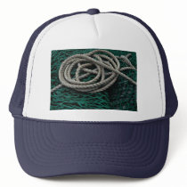 Fishing nets and rope hat