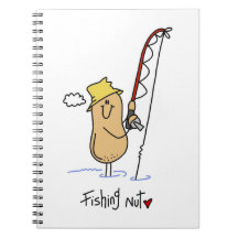 Fishing Nut T-shirts and Gifts Journals