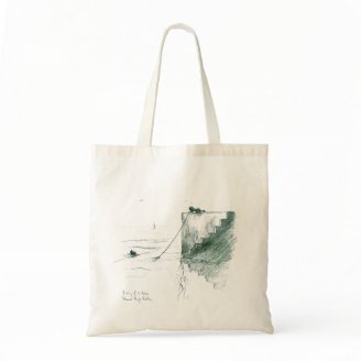 Fishing off the Quay Canvas Bag