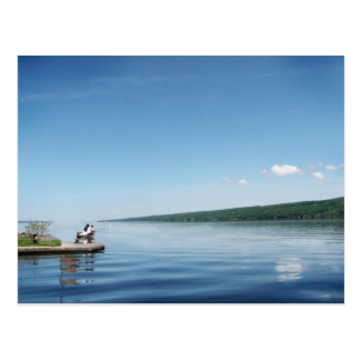 Fishing on Cayuga Lake