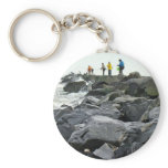 Fishing on the Jetty Barnegat Inlet Items keychains