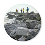 Fishing on the Jetty Barnegat Inlet Items magnets