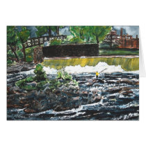 fishing painting art print angler sports cards by dereklovessheila fishing painting art print angler sports cards