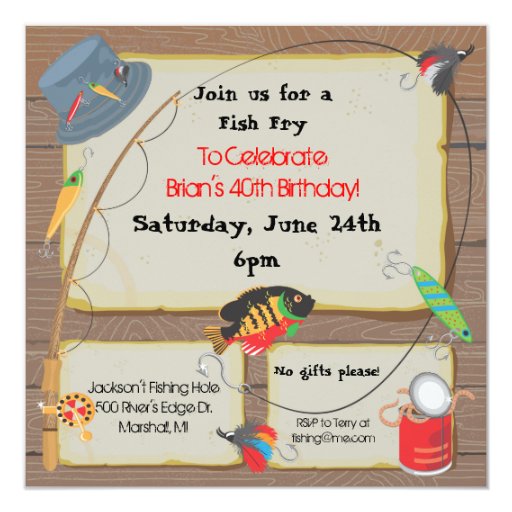 Fishing Party Invitation | Zazzle