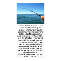 Fishing Photo Card Template