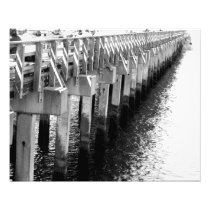 'Fishing Pier Legs' Photographic Print