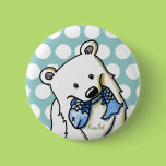 Fishing Polar Bear Pins