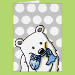 Fishing Polar Bear Greeting Card