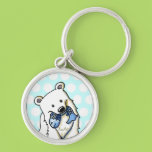Fishing Polar Bear Keychains