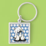 Fishing Polar Bear Keychains