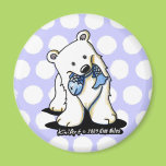 Fishing Polar Bear Fridge Magnet