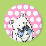 Fishing Polar Bear Fridge Magnets