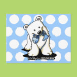 Fishing Polar Bear Post Card