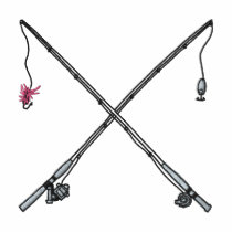 Fishing Poles embroidered shirts by ZazzleEmbroidery Fishing Poles embroidered shirts