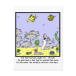 Fishing Quota: Fish cartoon Post Card