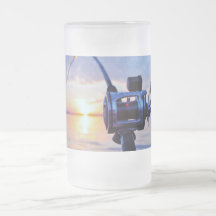 Fishing Reel at Sunset Mug