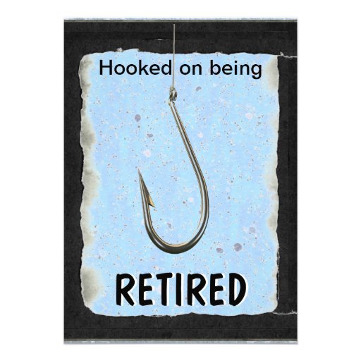 Fishing Retirement Party celebration invitation