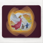 Fishing rod guards children mousepad