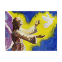 Fishing rod OF peace Postcard