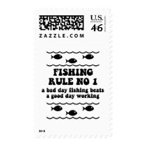 Fishing Rule No 1 Postage