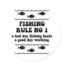 Fishing Rule No 1 stickers