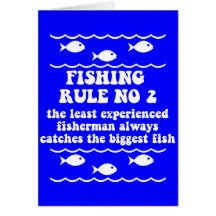 Fishing Rule No 2 Greeting Card