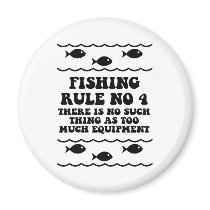 Fishing Rule No 4 Fridge Magnet