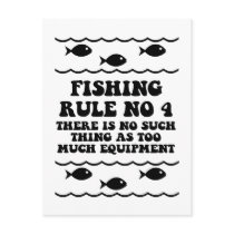 Fishing Rule No 4 Post Cards