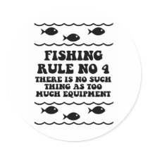 Fishing Rule No 4 stickers