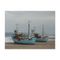Fishing ships from Norre Vorupor, Denmark postcards