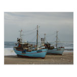 Fishing ships from Norre Vorupor, Denmark Post Card