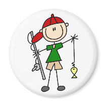 Fishing Stick Figure Magnet