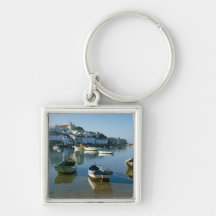 Fishing Village of Ferragudo, Algarve, Portugal Key Chain