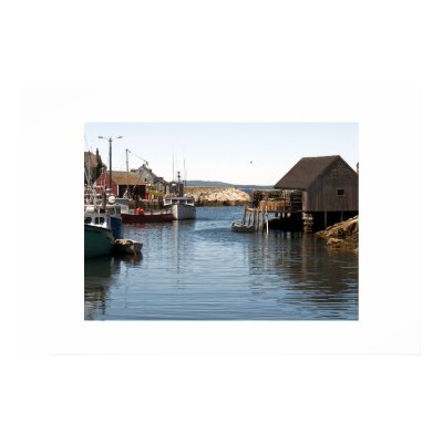 Fishing Village Print by KBooker