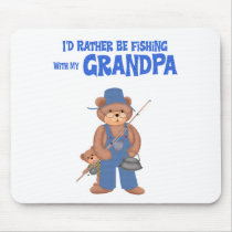 Fishing with Grandpa Mouse Pads