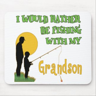 Fishing with grandson Fishing with grandson mousepad.