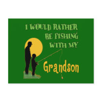 Fishing With Grandson postcards by LittleTuddler Fishing With Grandson postcards