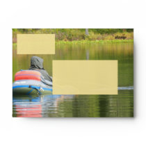 Fishing With Innertube and Flippers Envelope