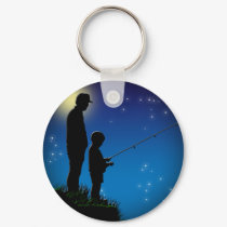 Fishing with Son keychains