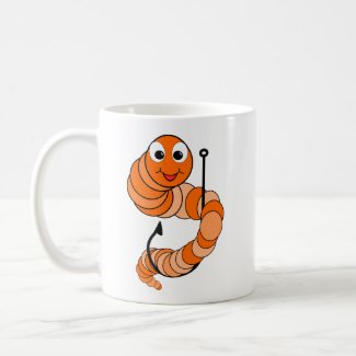 Fishing Worm mug