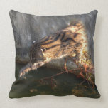 FishingCat009 Throw Pillows