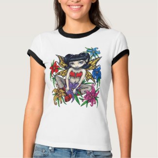 Fishnets And Flowers goth fairy Shirt shirt