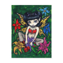"Fishnets and Flowers" Postcard