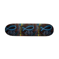 Fish's own graffiti skate board skateboards by cryptidzoo Fish's own graffiti skate board skateboards