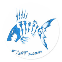 FishTs Logo Fish Sticker
